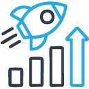Growth in Sales Icon